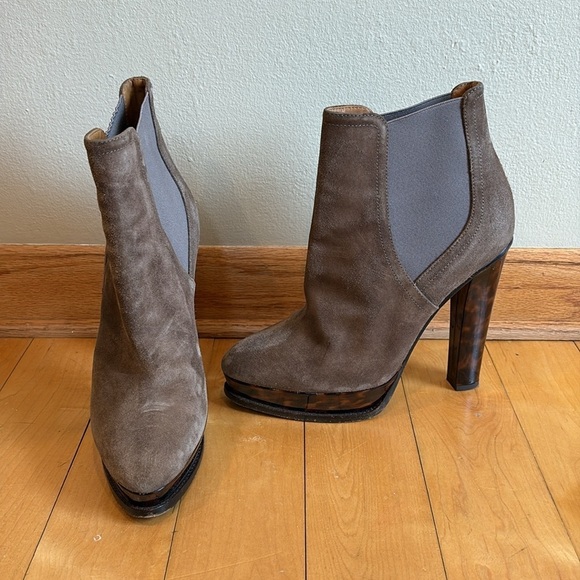 Ralph Lauren Collection Purple Label Suede Chelsea Boots Booties 39 - Picture 7 of 11